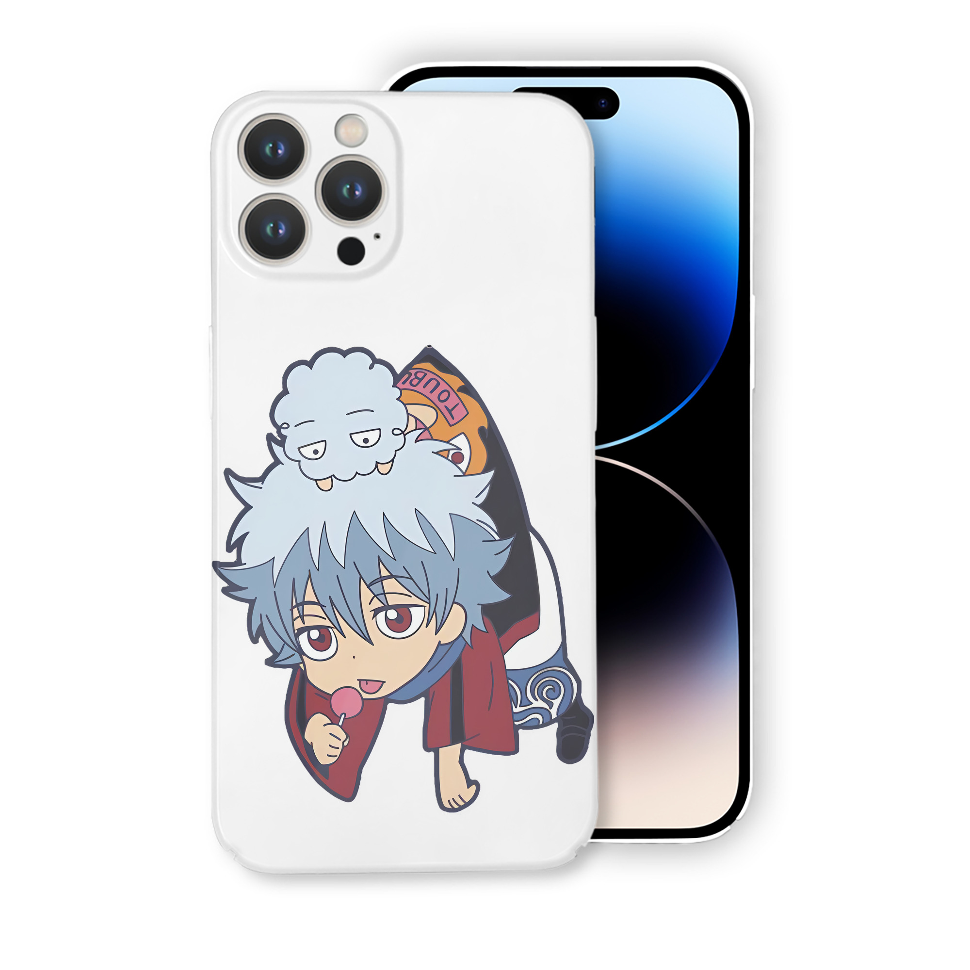 （画像用） ぎんたま 坂田銀時（さかたぎんとき） 神楽 志村新八（しむら しんぱち） GINTAMA Sakata Gintoki Kagura Shimura Shinpachi 【iPhone 14シリーズ対応】ハードケース